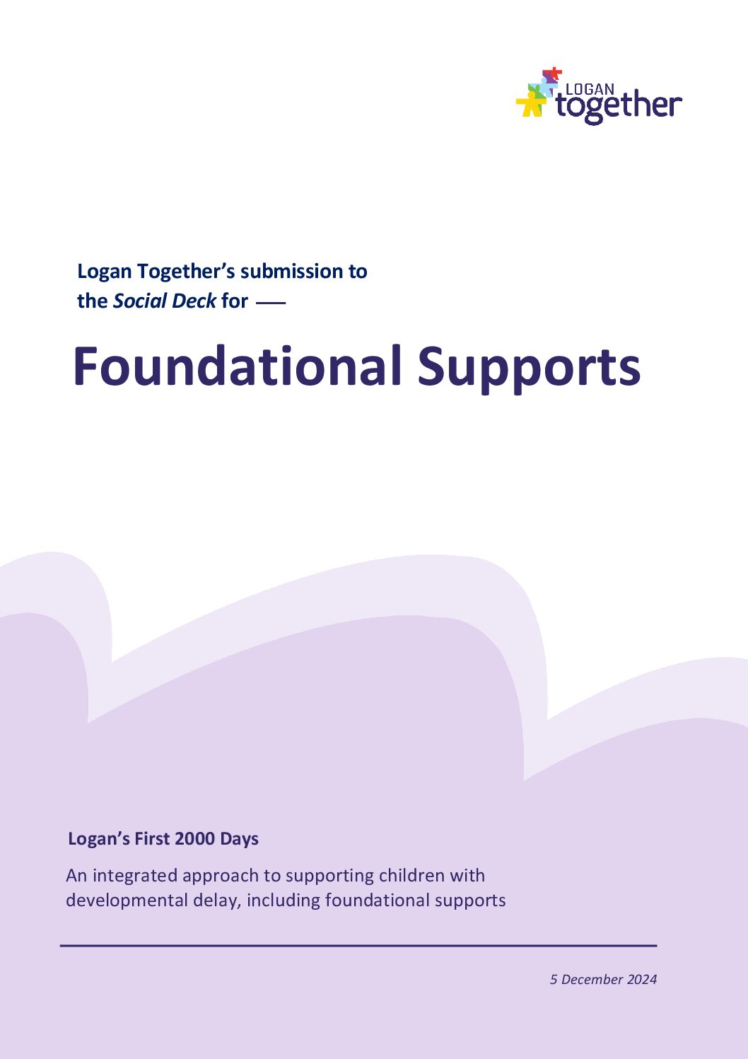 Foundational Supports Submission